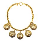 Jennifer Gibson Jewellery 2080 (1) Vintage Chanel Sunburst Logo Charm Necklace