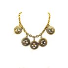 Jennifer Gibson Jewellery 2080 (7) Vintage Chanel Sunburst Logo Charm Necklace