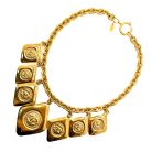 Jennifer Gibson Jewellery 2082 (5) Vintage Chanel Rhombus Logo Charm Necklace