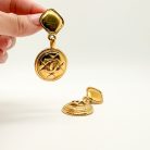 Jennifer Gibson Jewellery 2083 (1) 1980s vintage Chanel CC earrings