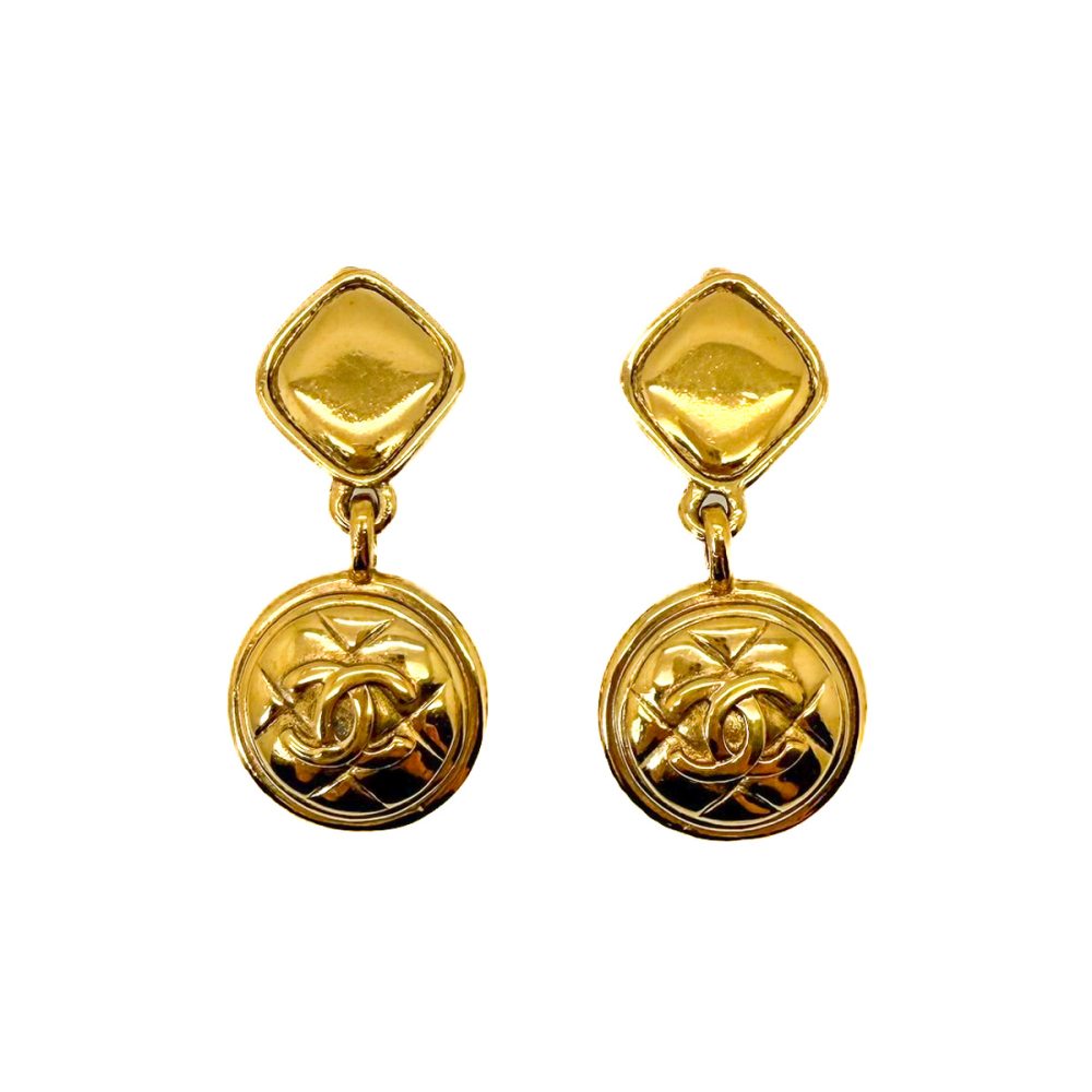 1980s vintage Chanel CC earrings