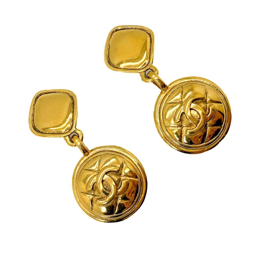 1980s vintage Chanel CC earrings