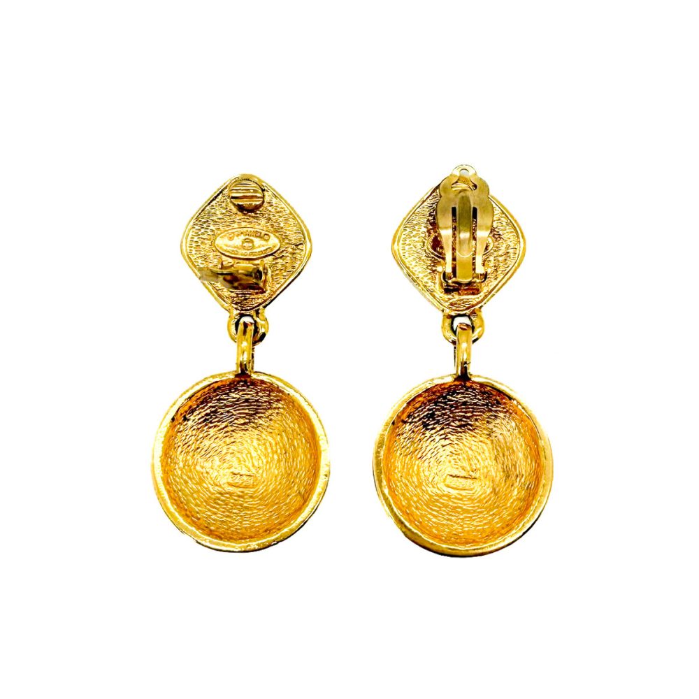 1980s vintage Chanel CC earrings