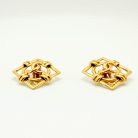 Jennifer Gibson Jewellery 2084 (3) Vintage Chanel CC Logo Earrings