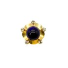 Jennifer Gibson Jewellery 2086 (2) Vintage Dior Lapis Flower Brooch