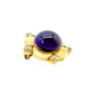 Jennifer Gibson Jewellery 2086 (3) Vintage Dior Lapis Flower Brooch