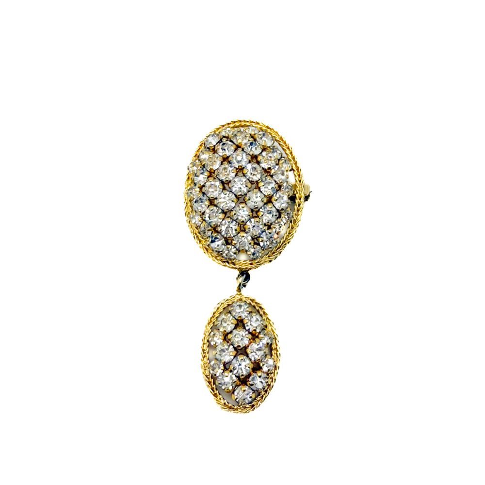 Vintage Dior Lattice Droplet Brooch