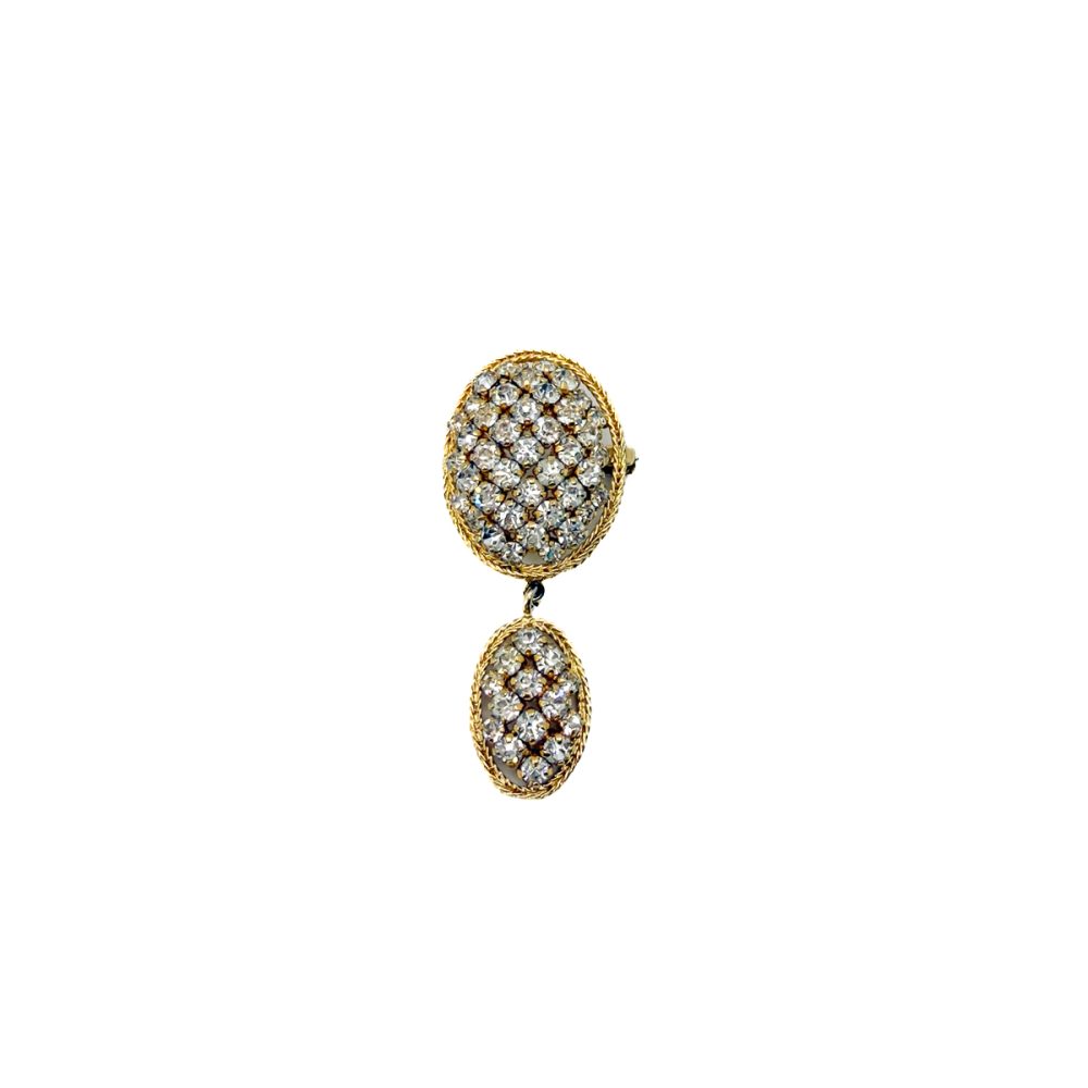 Vintage Dior Lattice Droplet Brooch