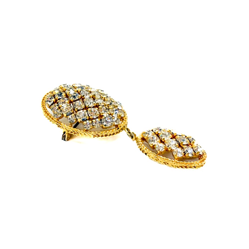 Vintage Dior Lattice Droplet Brooch