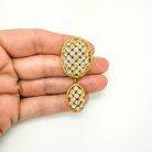 Jennifer Gibson Jewellery 2087 (7) Vintage Dior Lattice Droplet Brooch