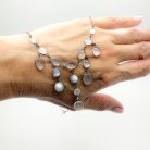Jennifer Gibson Jewellery Antique Moonstone Droplet Necklace 2073 (1) Antique Silver Moonstone Necklace