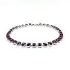 Jennifer Gibson Jewellery Art Deco Amethyst Glass Riviere Necklace 2072 (4) Antique Art Deco Riviere Necklace