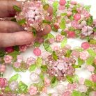 Jennifer Gibson Jewellery Vintage Christian Dior Floral Necklace Suite 1960s 2077 (1) Vintage Christian Dior Floral Necklace and Earring Set