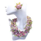 Jennifer Gibson Jewellery Vintage Christian Dior Floral Necklace Suite 1960s 2077 (8) Vintage Christian Dior Floral Necklace and Earring Set