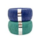 Jennifer Gibson Jewellery Vintage Christian Dior Leather Bangles 2106 (6) Vintage Christian Dior Leather Bangles