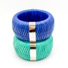 Jennifer Gibson Jewellery Vintage Christian Dior Leather Bangles 2106 (7) Vintage Christian Dior Leather Bangles