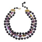 Jennifer Gibson Jewellery Vintage Schiaparelli Necklace 2099 (2) Vintage Schiaparelli Amethyst Necklace
