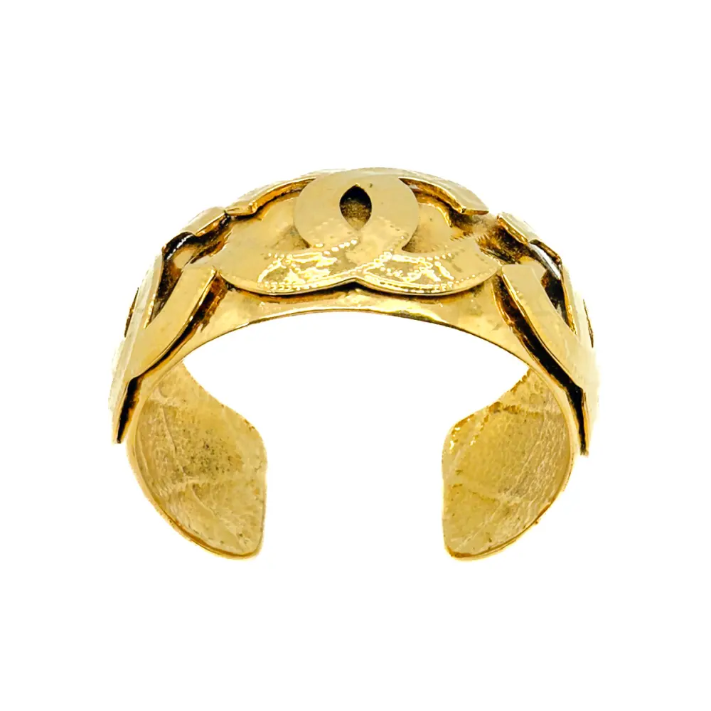 Vintage Chanel CC Logo Cuff