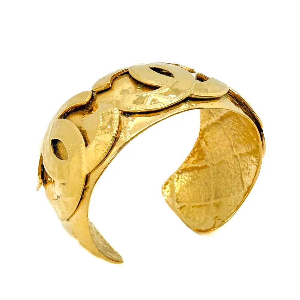 Vintage Chanel CC Logo Cuff