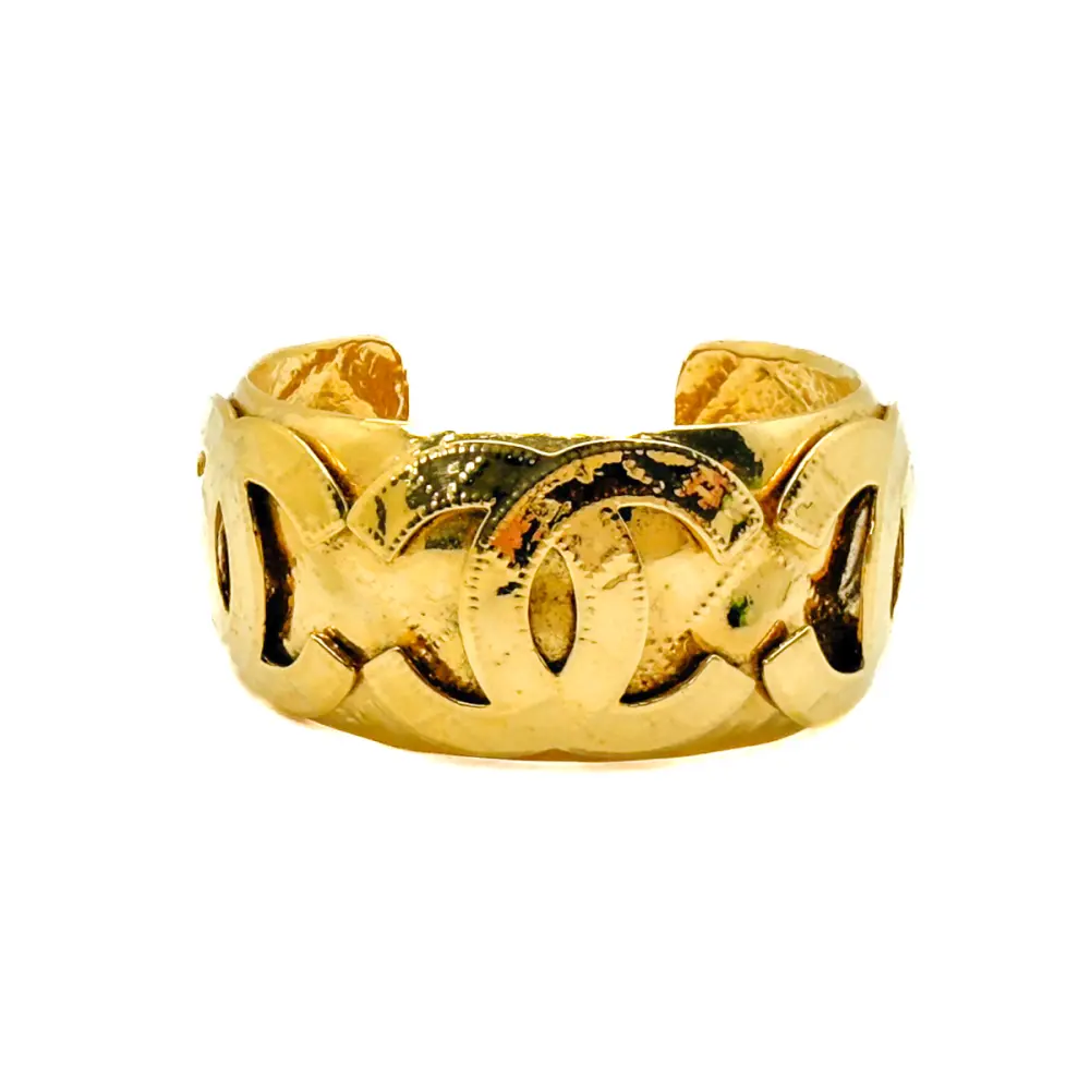 Vintage Chanel CC Logo Cuff