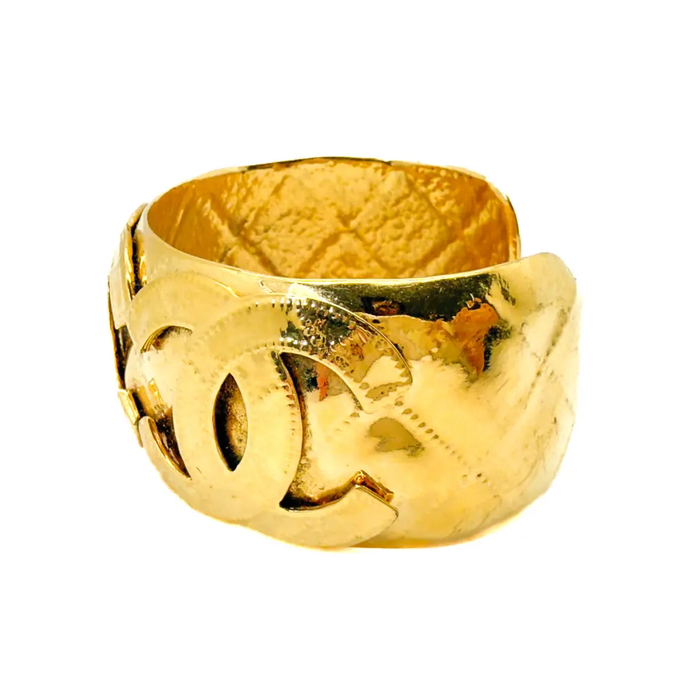 Vintage Chanel CC Logo Cuff