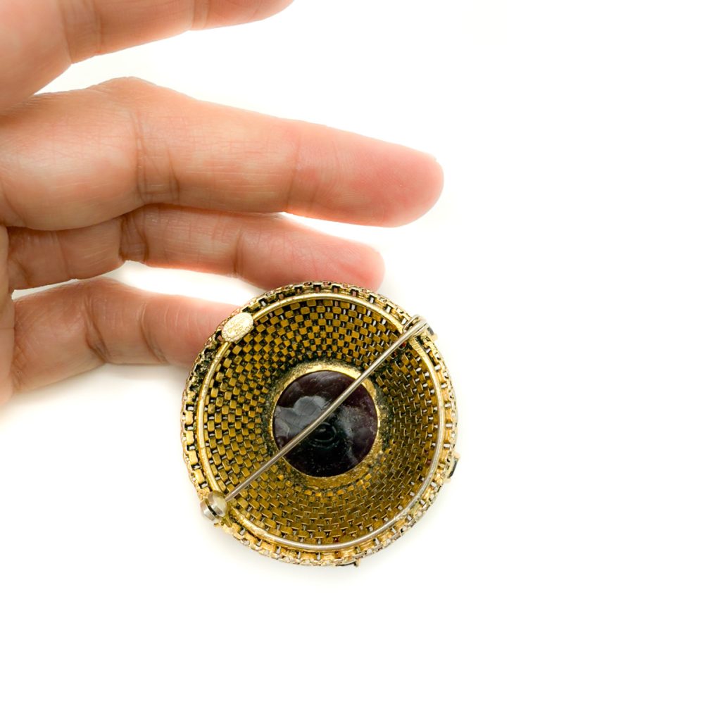Vintage Dior Amethyst Sputnik Brooch
