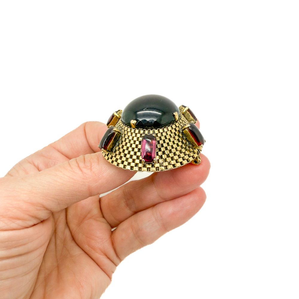 Vintage Dior Amethyst Sputnik Brooch