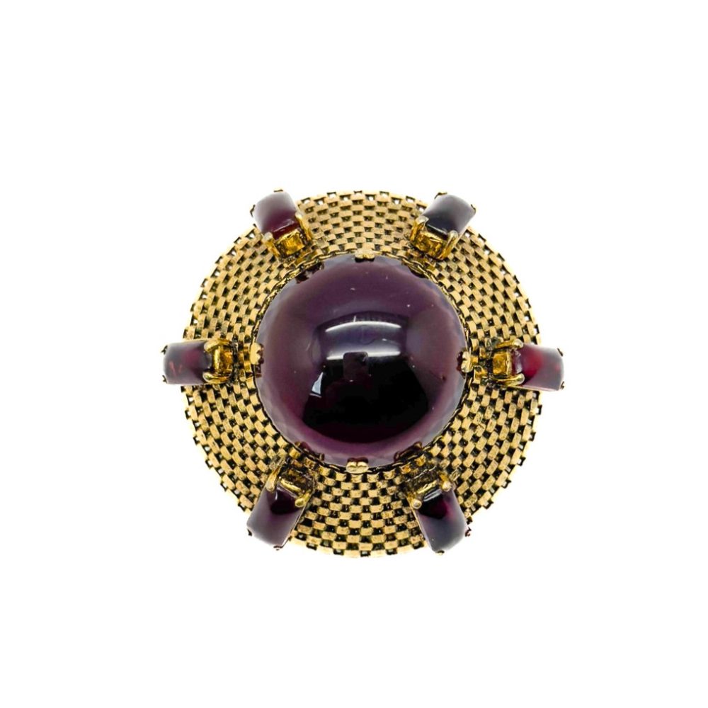 Vintage Dior Amethyst Sputnik Brooch