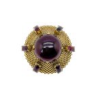 Jennifer Gibson Jewellery Vintage Dior Amethyst Sputnik Brooch 2089 (2) Vintage Dior Amethyst Sputnik Brooch