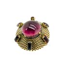 Jennifer Gibson Jewellery Vintage Dior Amethyst Sputnik Brooch 2089 (5) Vintage Dior Amethyst Sputnik Brooch