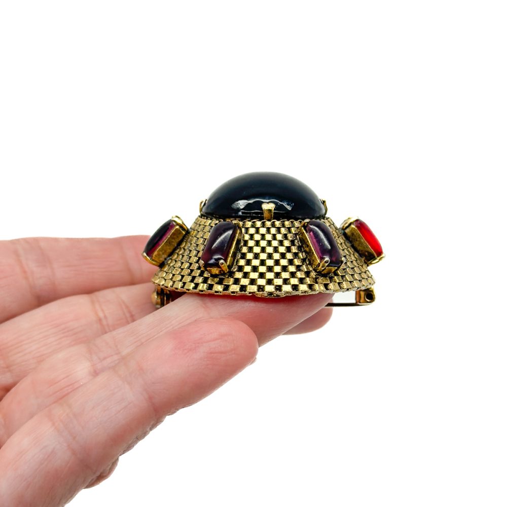 Vintage Dior Amethyst Sputnik Brooch