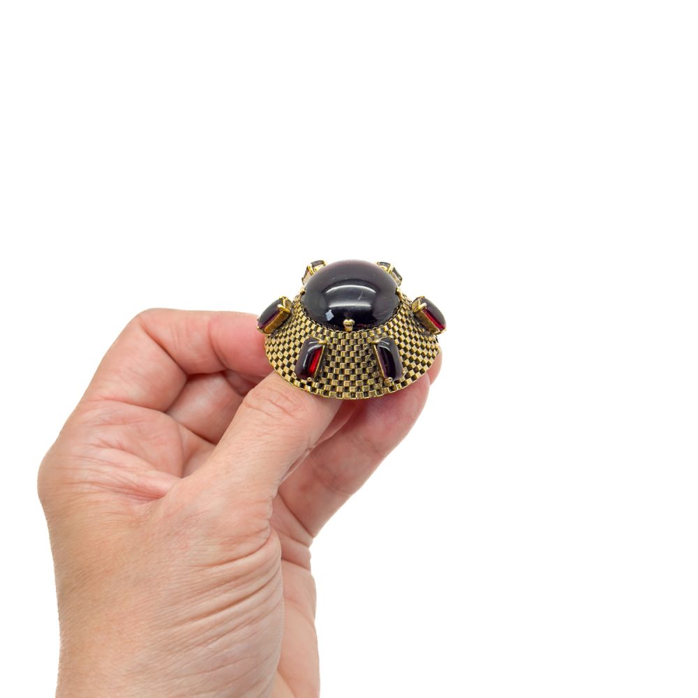 Vintage Dior Amethyst Sputnik Brooch