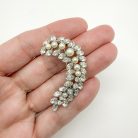 Vintage Dior Crystal Pearl Brooch