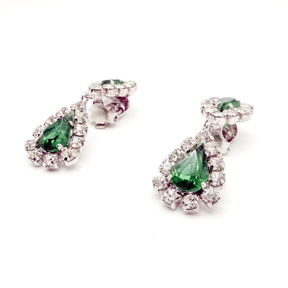 Vintage Dior Emerald Drop Earrings