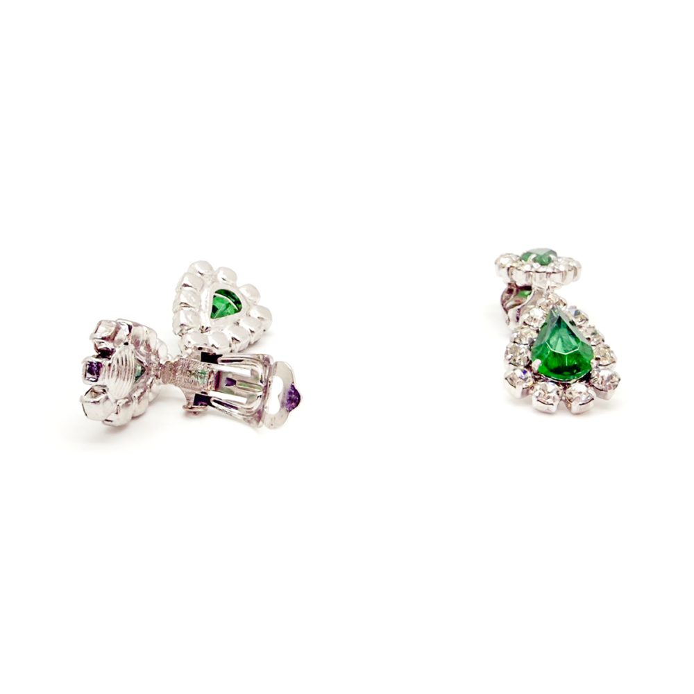 Vintage Dior Emerald Drop Earrings