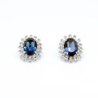Jennifer Gibson Jewellery Vintage Dior Sapphire Marquise Earrings 1968 2096 (3) Vintage Dior Sapphire Marquise Earrings