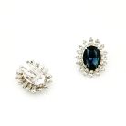 Jennifer Gibson Jewellery Vintage Dior Sapphire Marquise Earrings 1968 2096 (5) Vintage Dior Sapphire Marquise Earrings