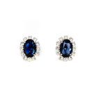 Jennifer Gibson Jewellery Vintage Dior Sapphire Paste Earrings 2092 (3) Vintage Dior Sapphire Paste Earrings