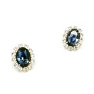 Jennifer Gibson Jewellery Vintage Dior Sapphire Paste Earrings 2092 (6) Vintage Dior Sapphire Paste Earrings