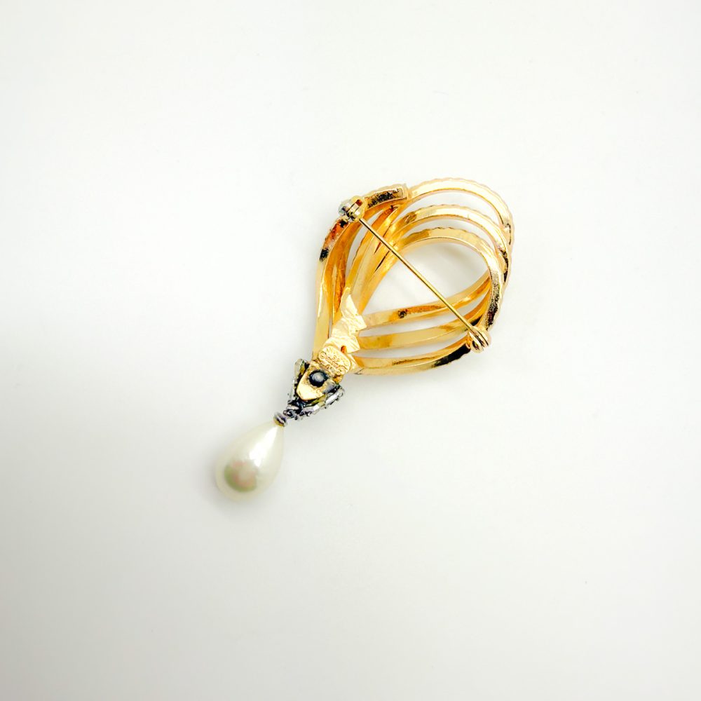Vintage Grosse Pearl Droplet Brooch