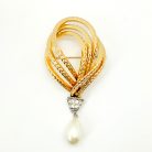 Jennifer Gibson Jewellery Vintage Grosse Pearl Droplet Brooch 2088 (4) Vintage Grosse Pearl Droplet Brooch