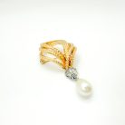Jennifer Gibson Jewellery Vintage Grosse Pearl Droplet Brooch 2088 (5) Vintage Grosse Pearl Droplet Brooch