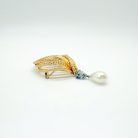 Jennifer Gibson Jewellery Vintage Grosse Pearl Droplet Brooch 2088 (7) Vintage Grosse Pearl Droplet Brooch