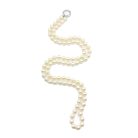 Jennifer Gibson Jewellery 2112 (7) Vintage Opera Length Pearls With Sterling O Ring 2000s