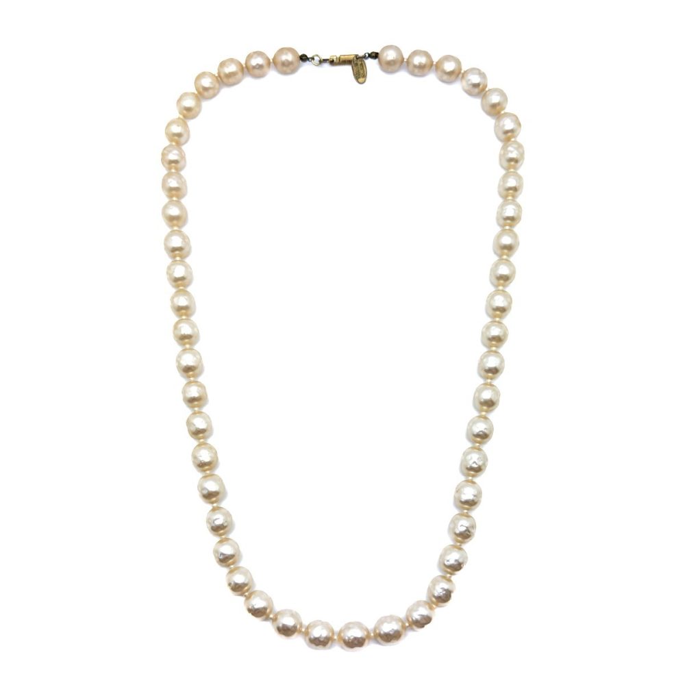 Vintage Miriam Haskell Baroque Pearl Necklace
