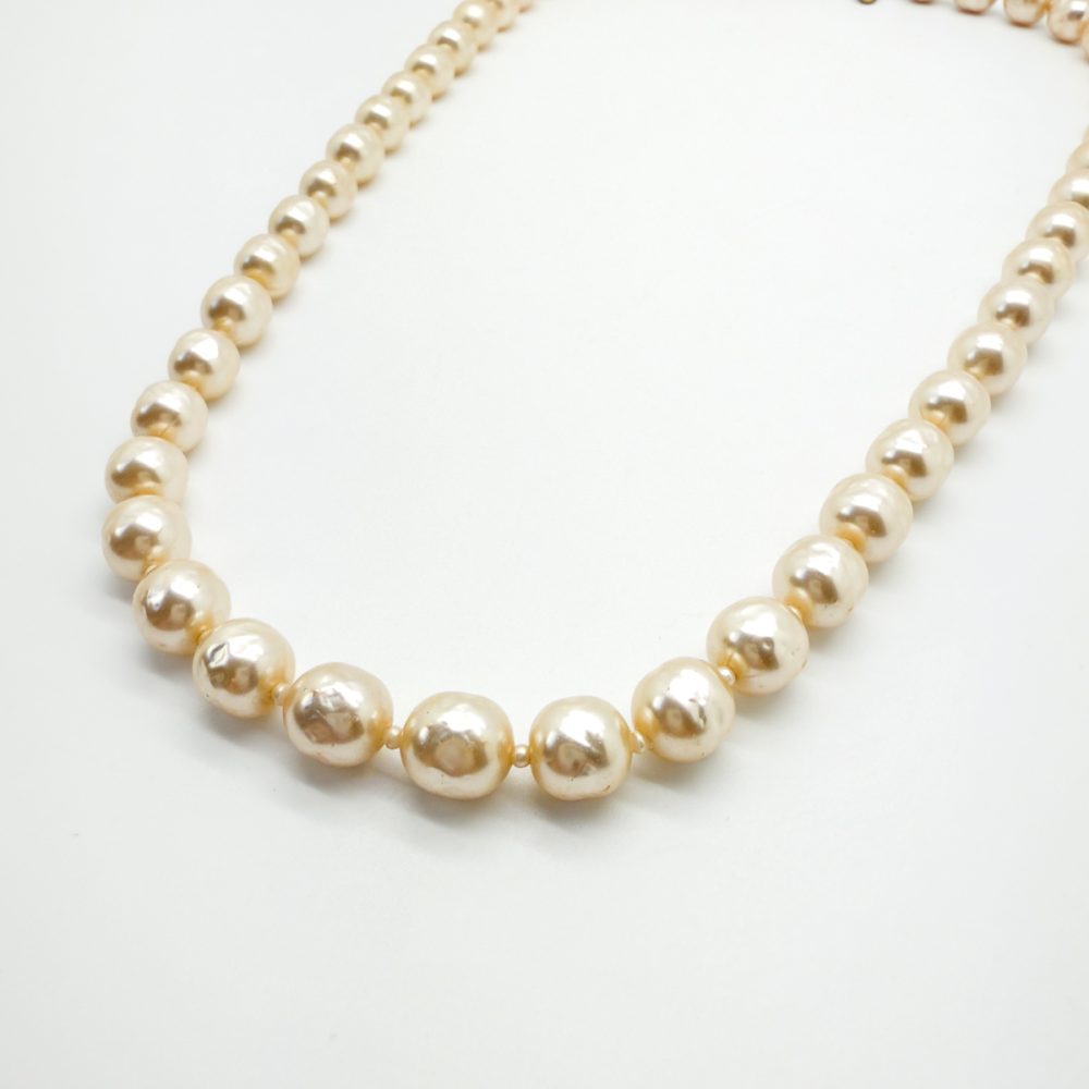 Vintage Miriam Haskell Baroque Pearl Necklace
