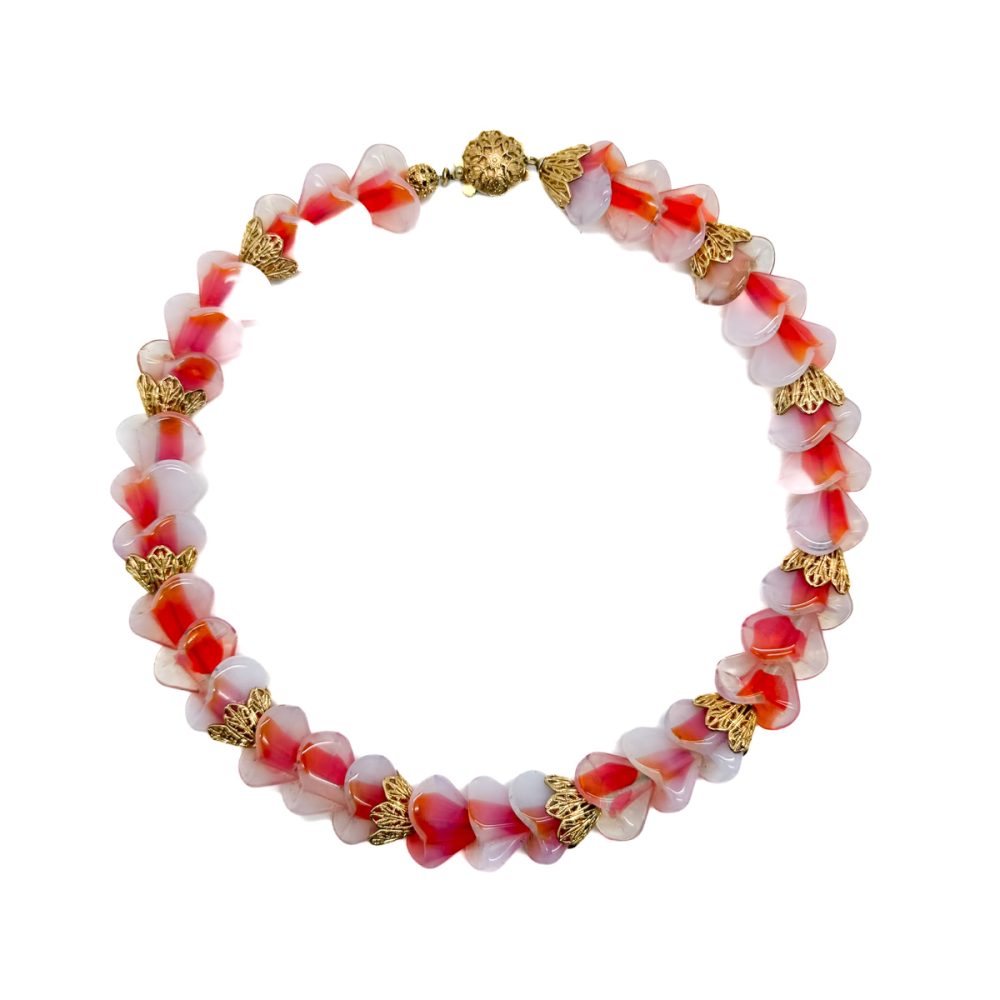 Vintage Napier Opaline Glass Necklace