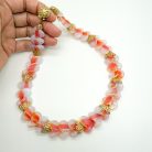 Jennifer Gibson Jewellery Napier Art Glass Necklace 2100 (4) Vintage Napier Opaline Glass Necklace