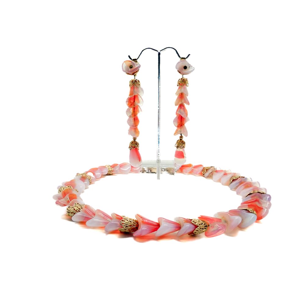Vintage Napier Opaline Glass Necklace