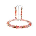 Jennifer Gibson Jewellery Napier Art Glass Necklace 2100 (6) Vintage Napier Opaline Glass Necklace